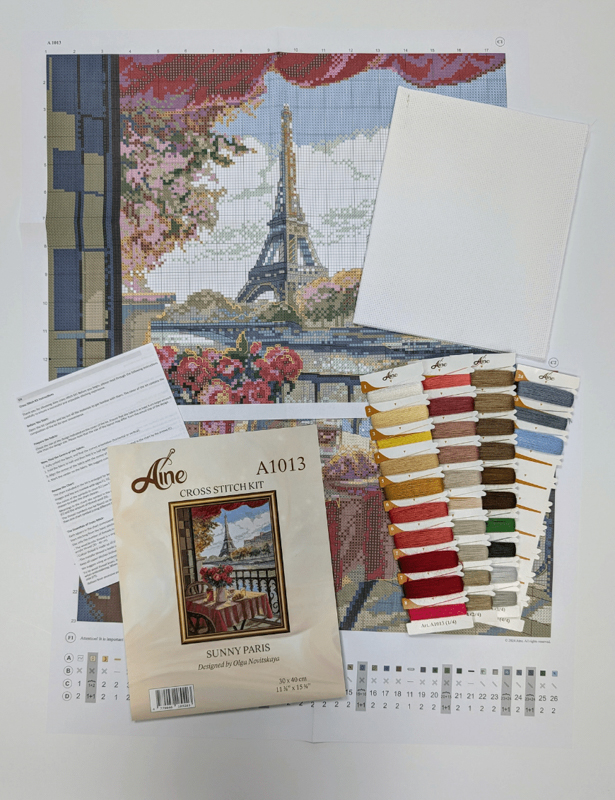 Aine site photo - 35 Borduurpakket Sunny Paris - Aine