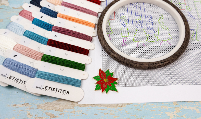 leti-l9919_2 Borduurpakket London Snowfall - Leti Stitch