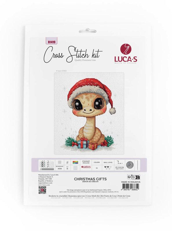 ls-b1419_2 Borduurpakket Christmas Gifts - Luca-S