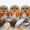ls-bu5077 Borduurpakket Owls in The Silence of Winter - Luca-S