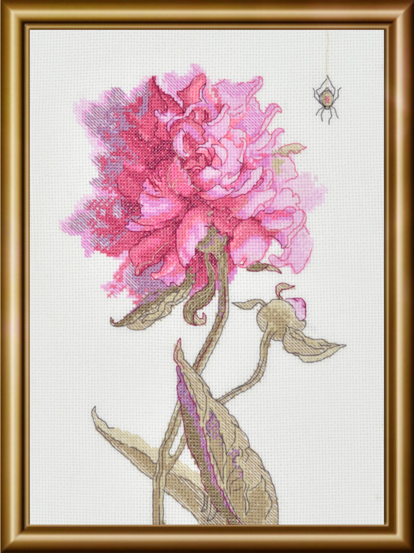 aine-a1008 Borduurpakket Peonies - Grace - RIOLIS