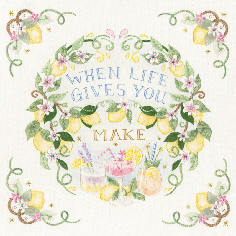 bt-eca06 Vrij borduren pakket Cassandra Riley - Splash Of Sunshine - Bothy Threads