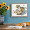 Cozy and stylish composition of creative dining room with mock u Borduurpakket Hannah Dale - Otterly Adorable - Bothy Threads
