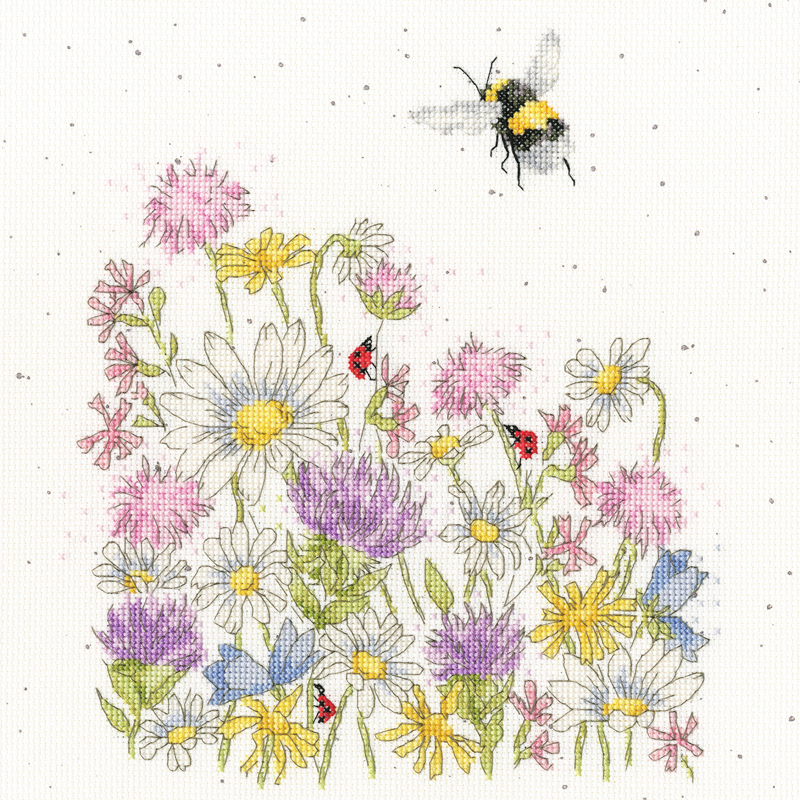 bt-xhd144 Borduurpakket Hannah Dale - Spreading Sunshine - Bothy Threads