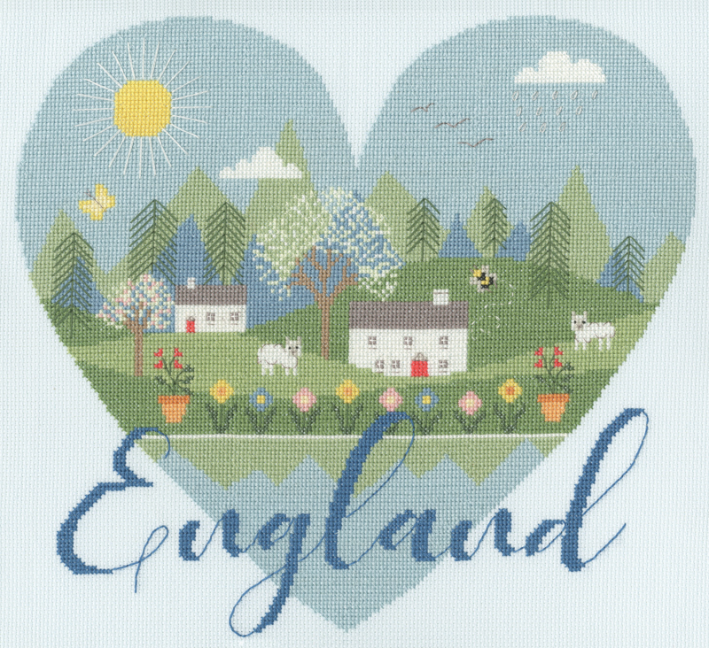 bt-xhy09 Borduurpakket Hilary Yafai - Heart Of England - Bothy Threads