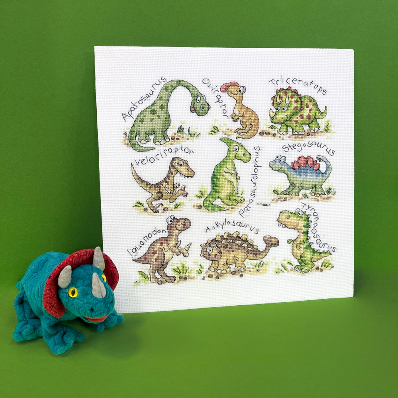 bt-xkg14_1 Borduurpakket Kate Garrett - Raar! - Bothy Threads