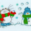 bt-xms43 Borduurpakket The Margaret Sherry Collection - It's Snow Fun Without You - Bothy Threads
