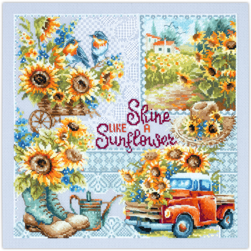 ci-540-704 Borduurpakket Shine like a Sunflouer! - Magic Needle