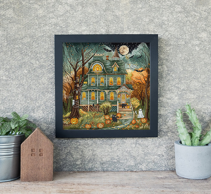 leti-l490_1 Borduurpatroon Haunted House - Leti Stitch