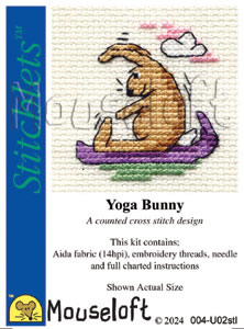 ml-004-u02 Borduurpakket Yoga Bunny - Mouseloft