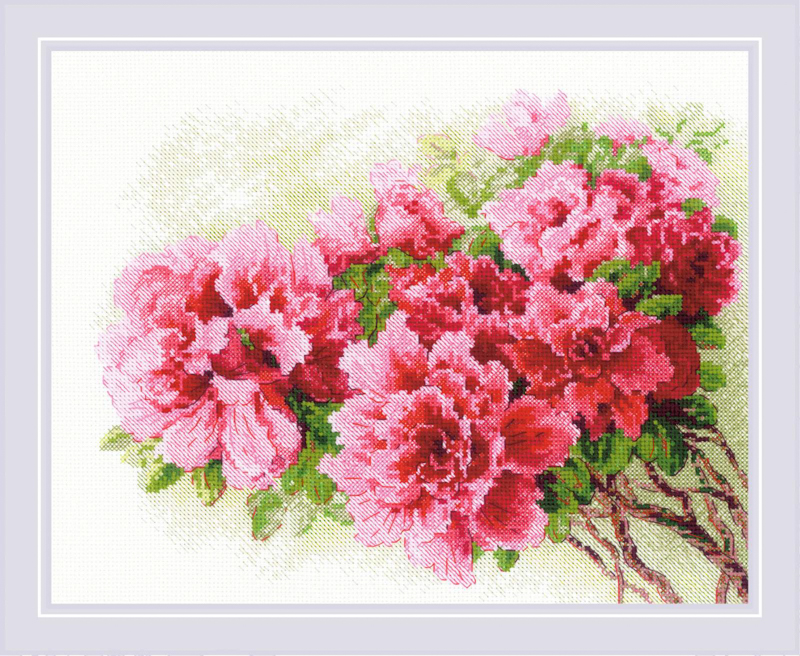 ri-2258 Borduurpakket Gorgeous Azalea - RIOLIS
