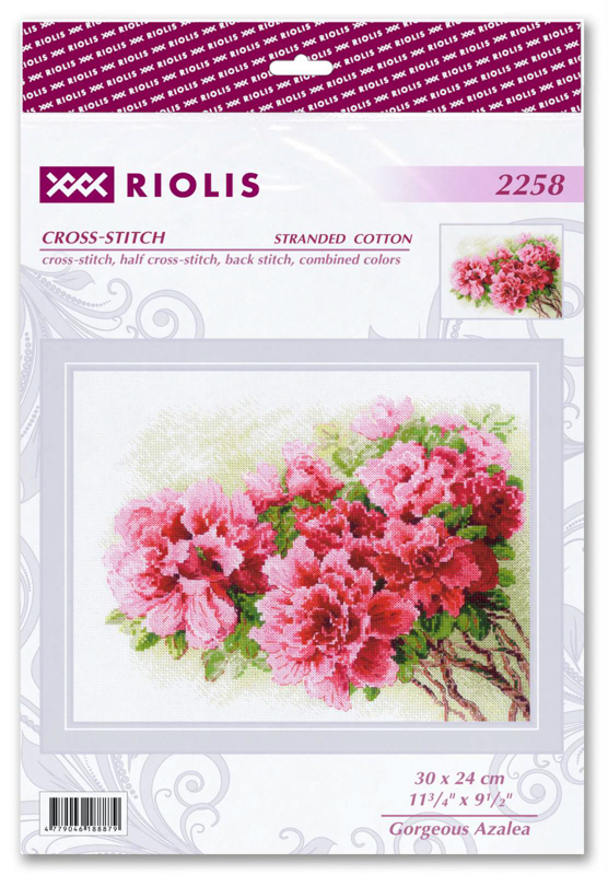 ri-2258_1 Borduurpakket Gorgeous Azalea - RIOLIS