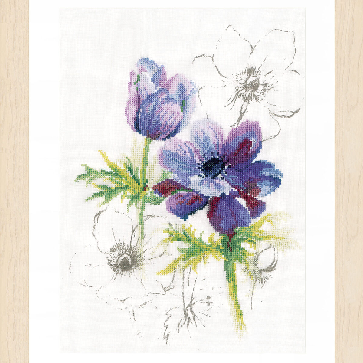 0008028 Telpakket kit Blauwe anemonen