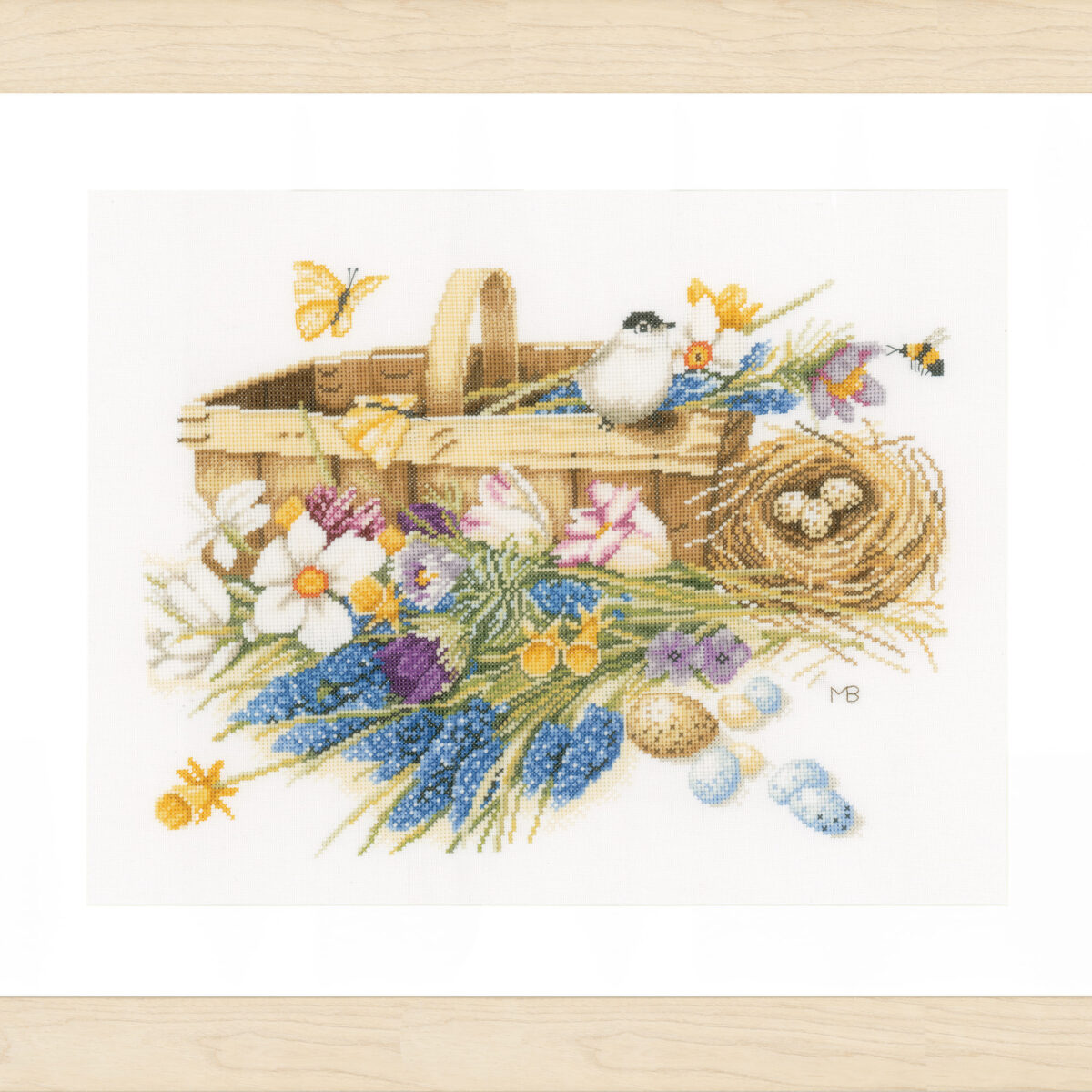 0155029 Telpakket kit Mand met lentebloemen