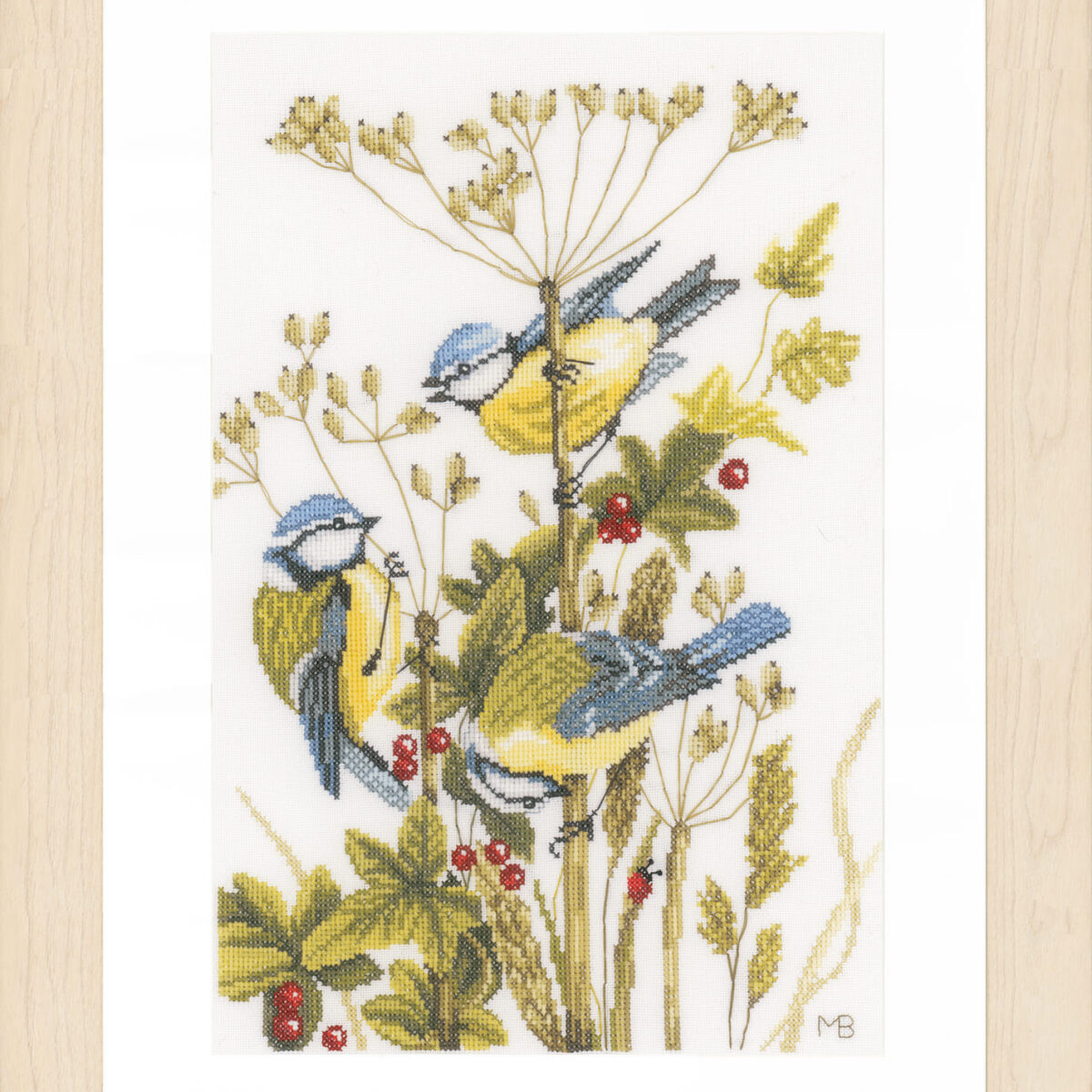 0156945 Telpakket kit Pimpelmeesjes met rode besjes