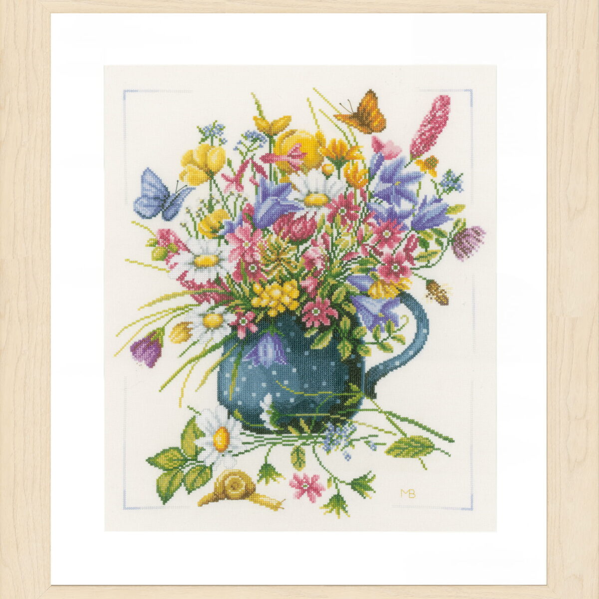 0164074 Telpakket kit Veldbloemen in vaas