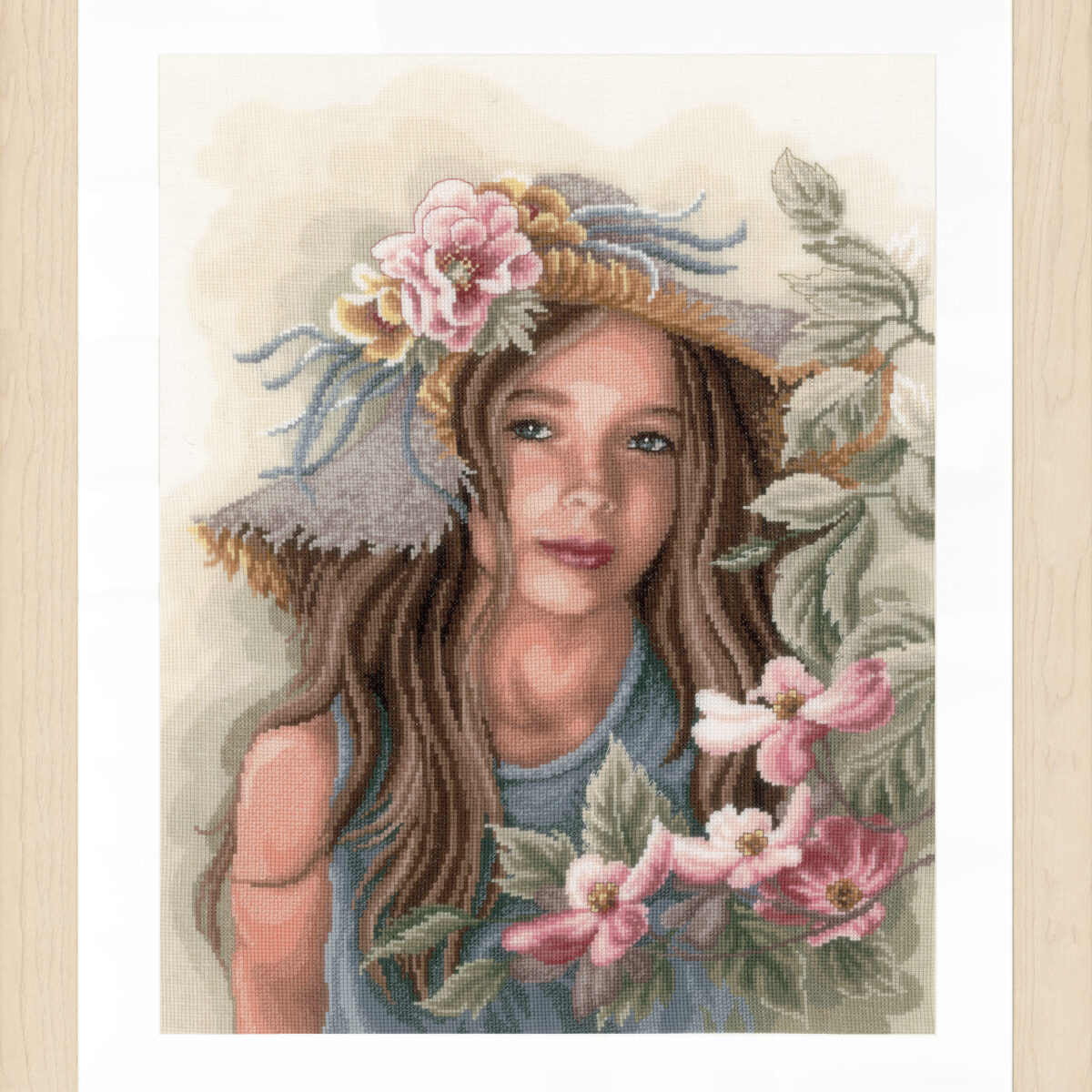 0169325 Telpakket kit Meisje met hoed