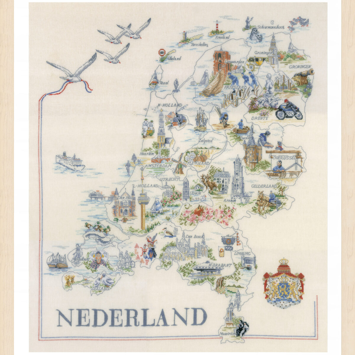 0175289 Telpakket kit Kaart van Nederland