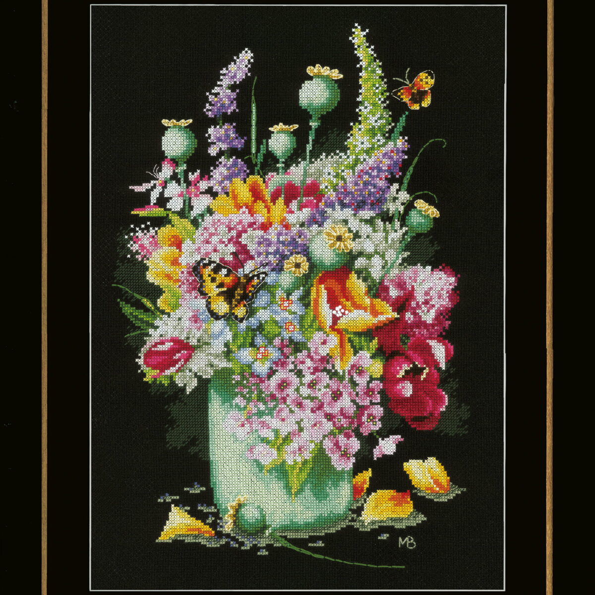 0183477 Telpakket kit Kleurig bloemenboeket