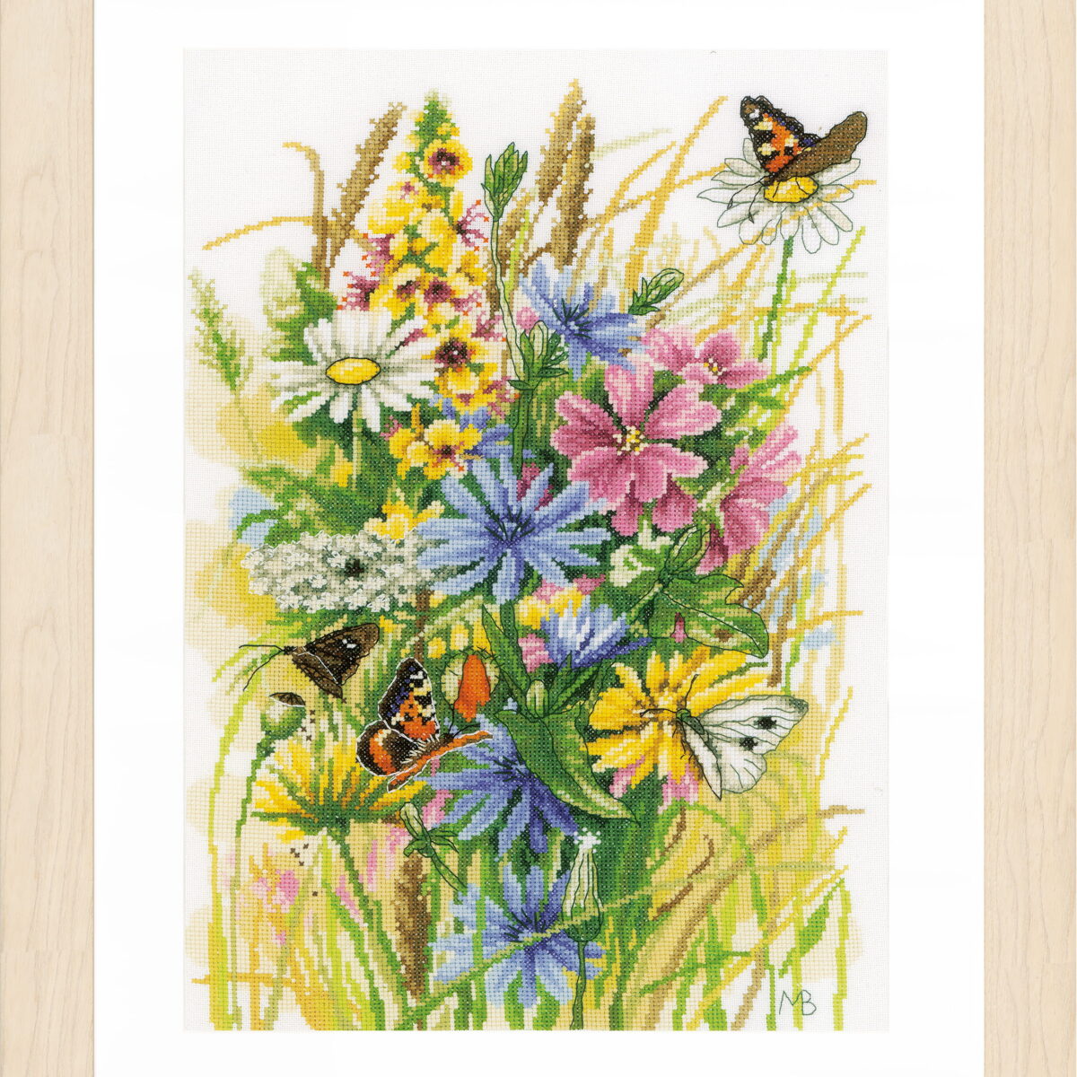 0199708 Telpakket kit Wilde bloemen en vlinders