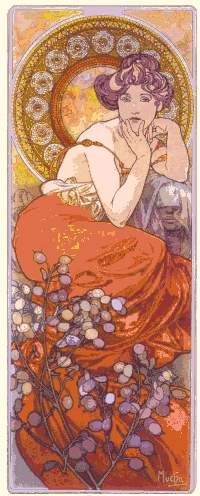 200810311432250250 Mucha: Lady in orange