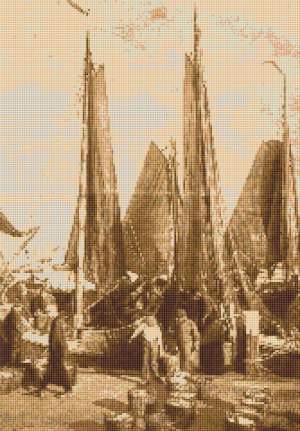 200909031655100996 Botters op Urk: "Goede vangst"