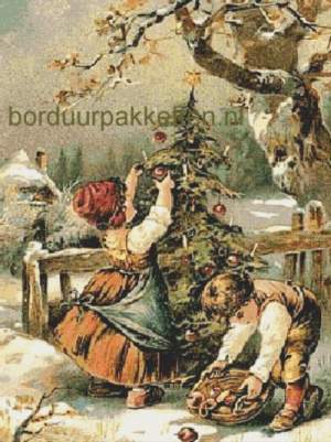 201212131651580953 Kerstboom versieren, Rigging the Christmas tree, Favourite cross stitch designs