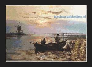 201212201548320093 Vissers bij ochtendgloren, naar Joh.H.B.Koekkoek