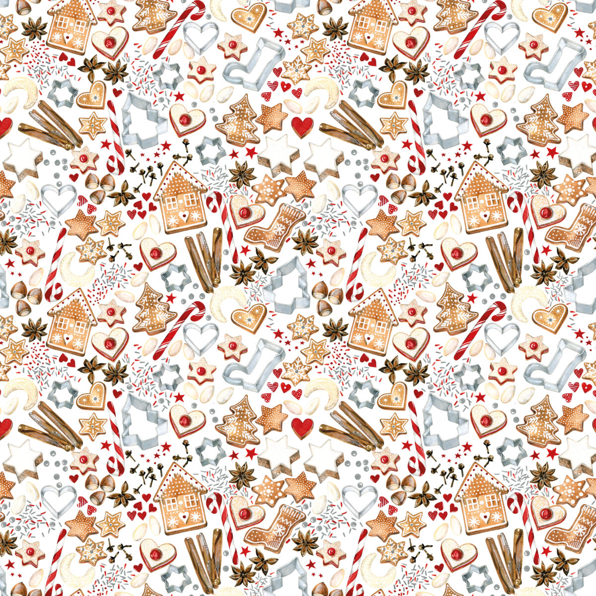 3523-879 Acufactum stoffen: Kleine kerstbakkerij