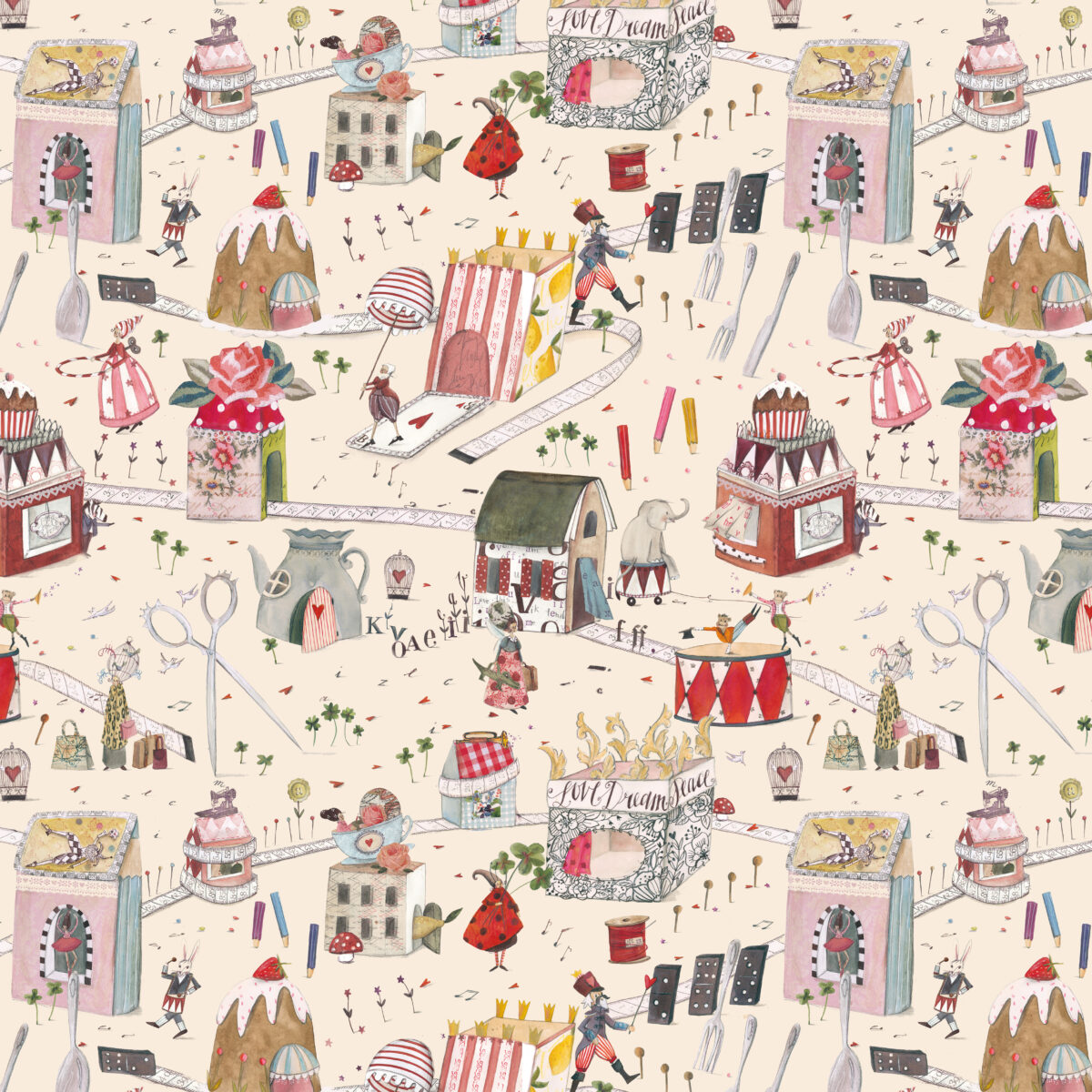 3523-887 Acufactum stoffen: Fantasiestad
