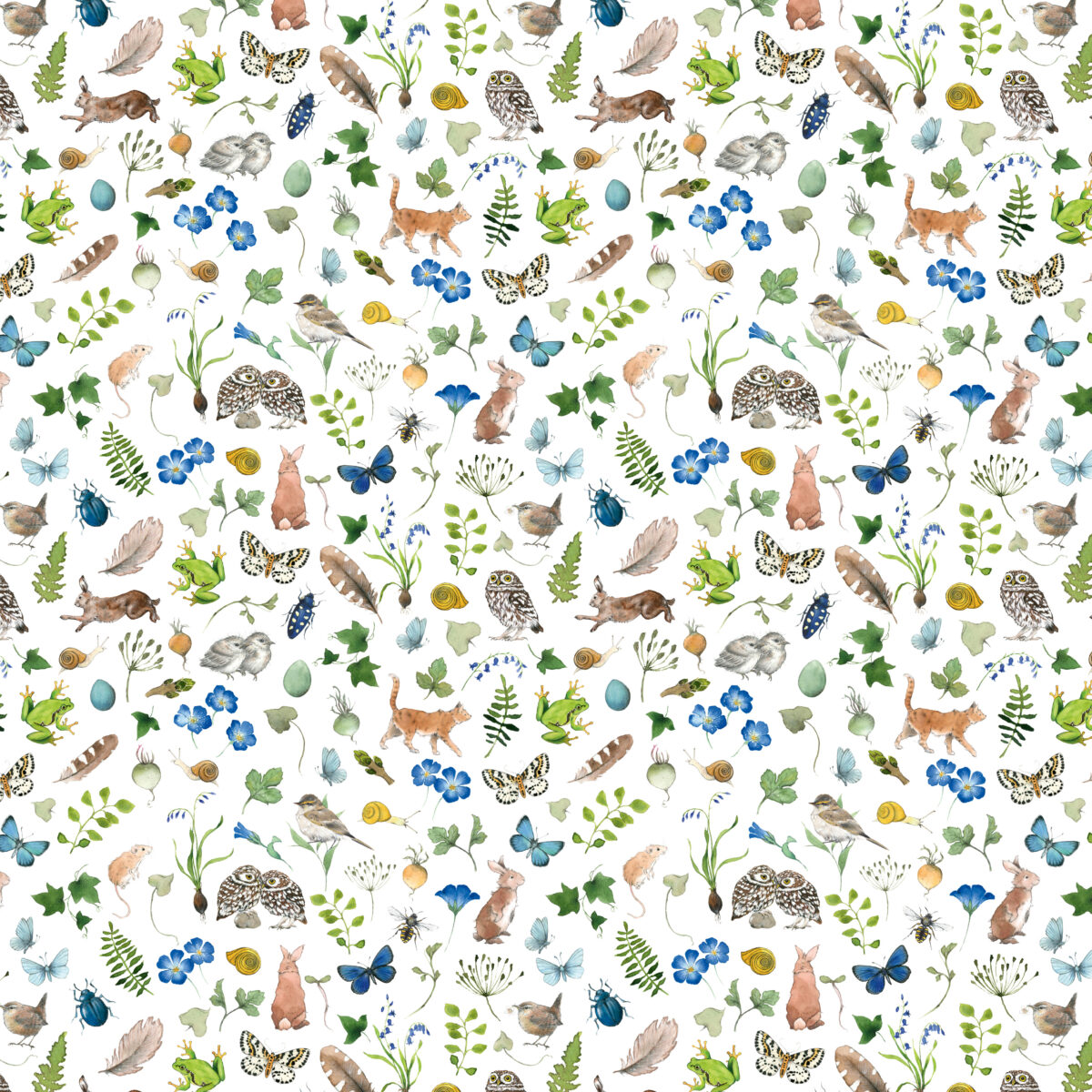 3523-930 Flora und Fauna Acufactum stoffen: Flora en fauna