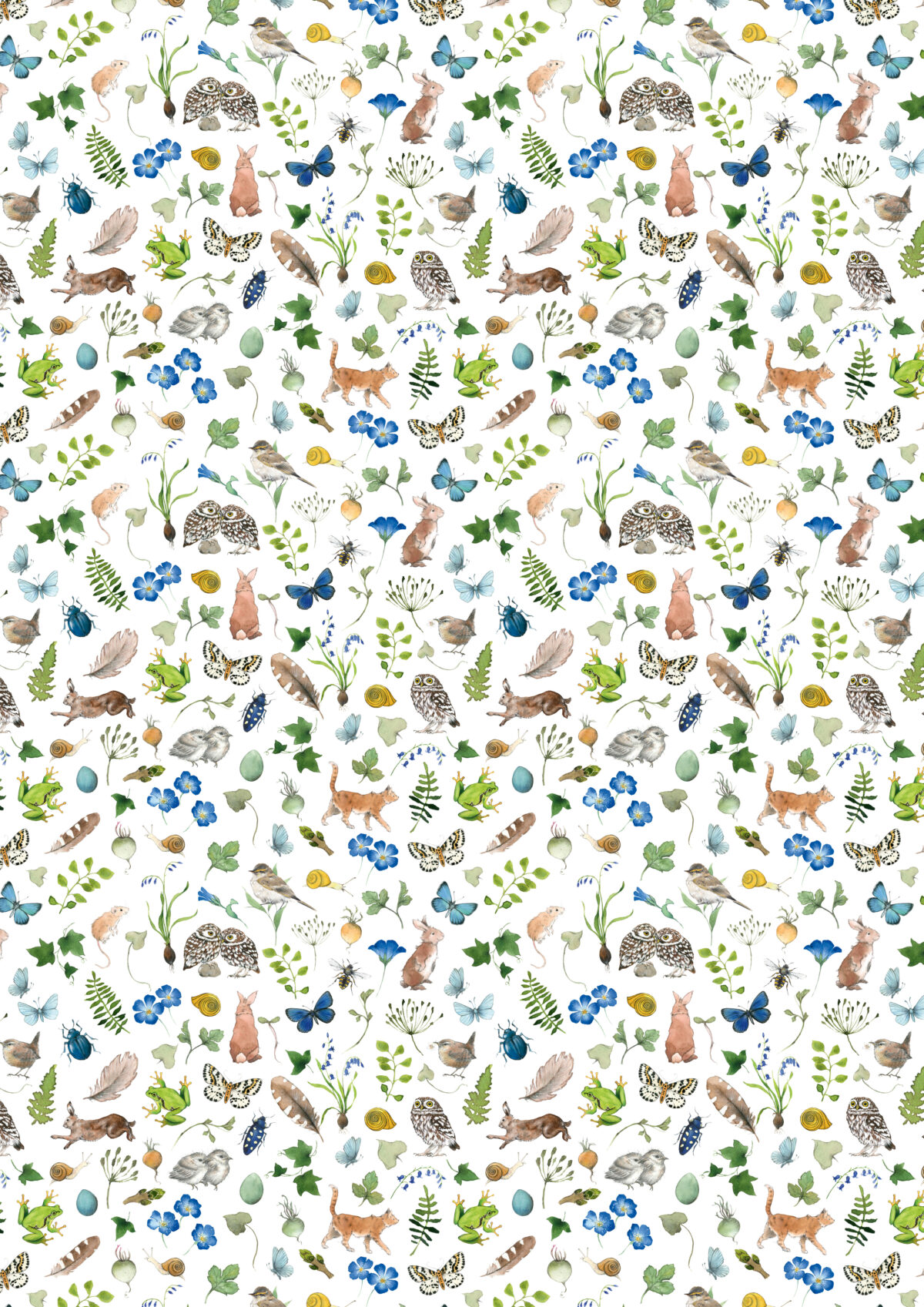 3523-930 Flora und Fauna Acufactum stoffen: Flora en fauna