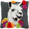 12001-1 Kussen hippe lama kruissteek / knoop