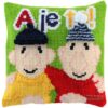12040-1 Kussen Buurman & Buurman kruissteek/knoop