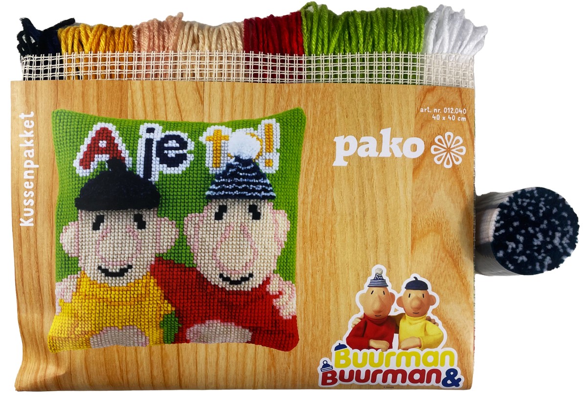 12040-2 Kussen Buurman & Buurman kruissteek/knoop