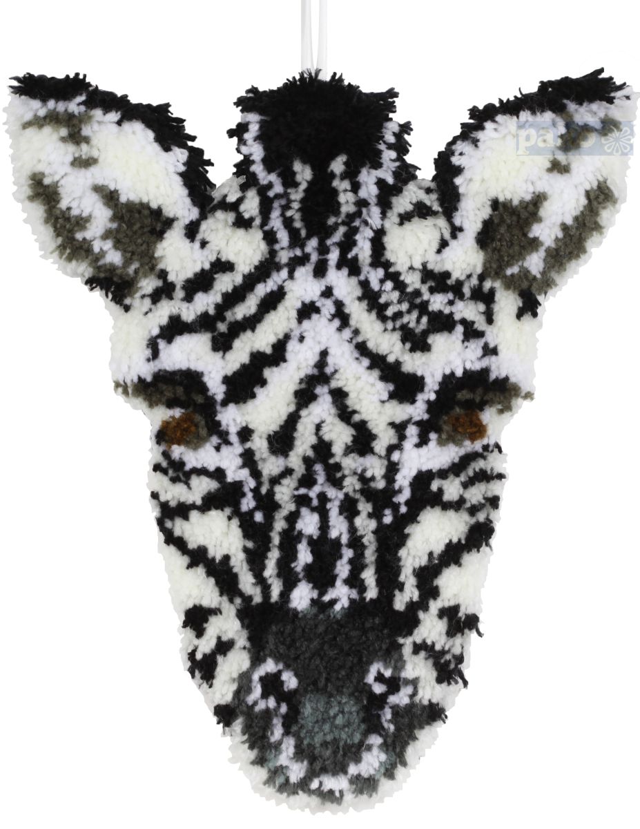 14704-1 DIY Zebrakop hanger knooppakket