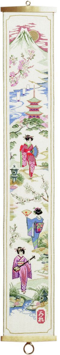 221279-1 Borduurpakket schellekoord Japanse motieven