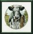 238555-1 Borduurpakket Hollandse zwartbonte koe