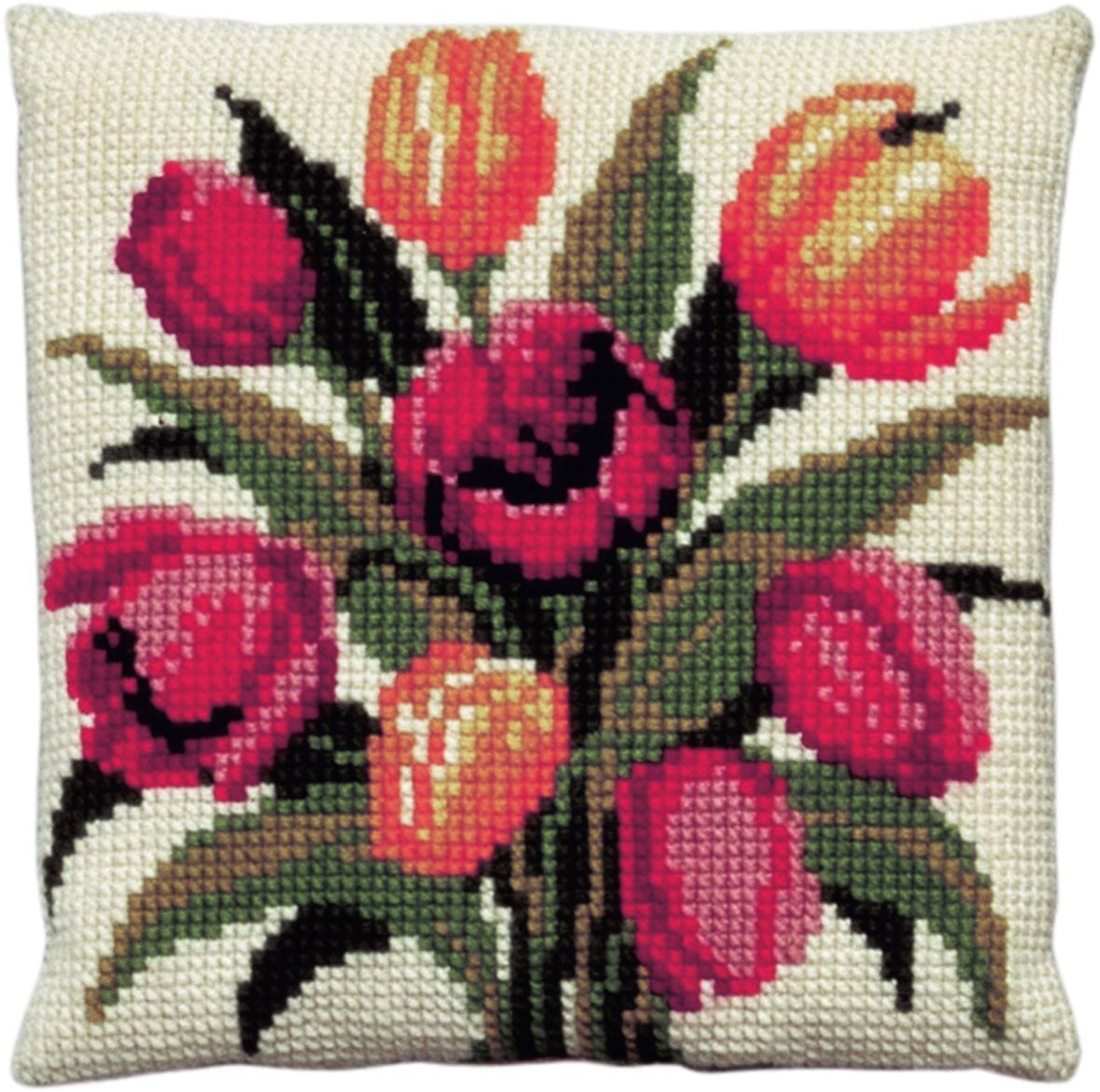 3145-1 Kussen vintage Hollandse tulpen